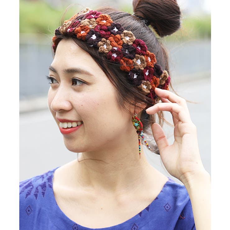 チチカカ フラワークロシェヘアバンド zhwncb8640 レディース[品番