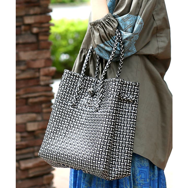 【新品未使用】BLUEGIRL ANNA MOLINARI チェックプチバック ショゾン】 クア ショルダー付き手提げバッグ [11-2602
