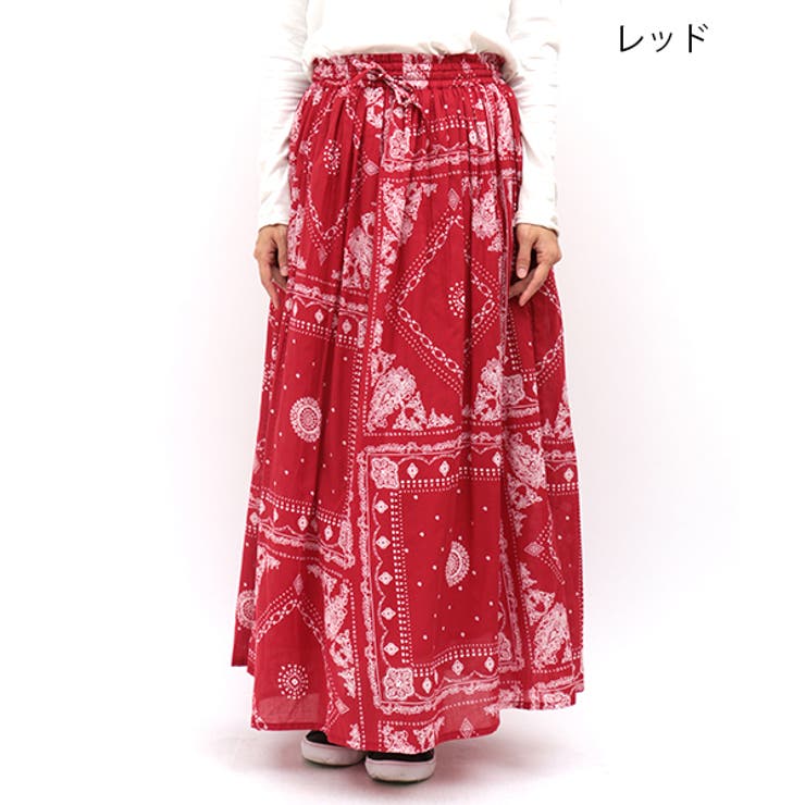 スカート チチカカ バンダナ マキシスカート gwjba097  レディース[品番：TTKW0004367]｜チチカカのレディースファッション通販｜SHOPLIST（ショップリスト）