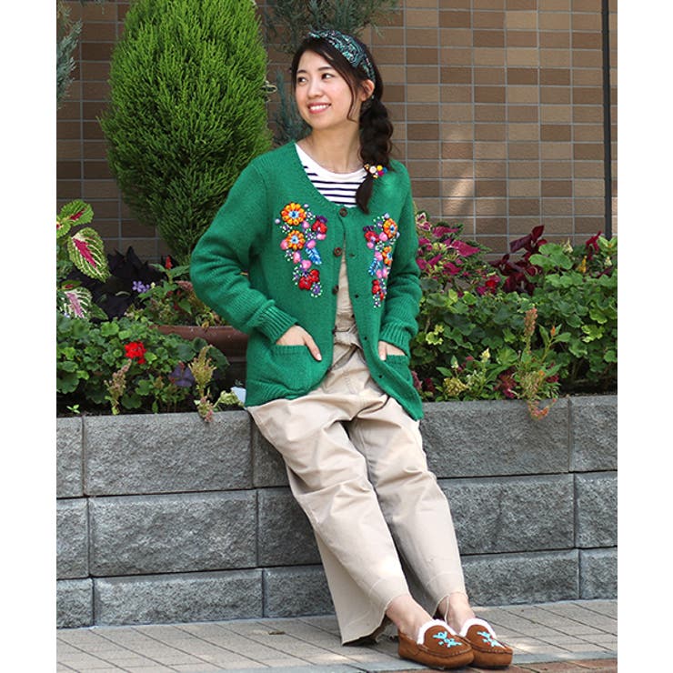 FEDERICA TOSI 売れ筋商品|||フェデリカ・トシ カーディガン アウター レディース Cardigans Green トップス カーディガン チチカカ[品番：TTKW0004374]｜チチカカ