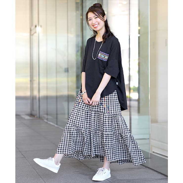 Chika Kisada チェック柄シャツ Chika Kisada / プリント T