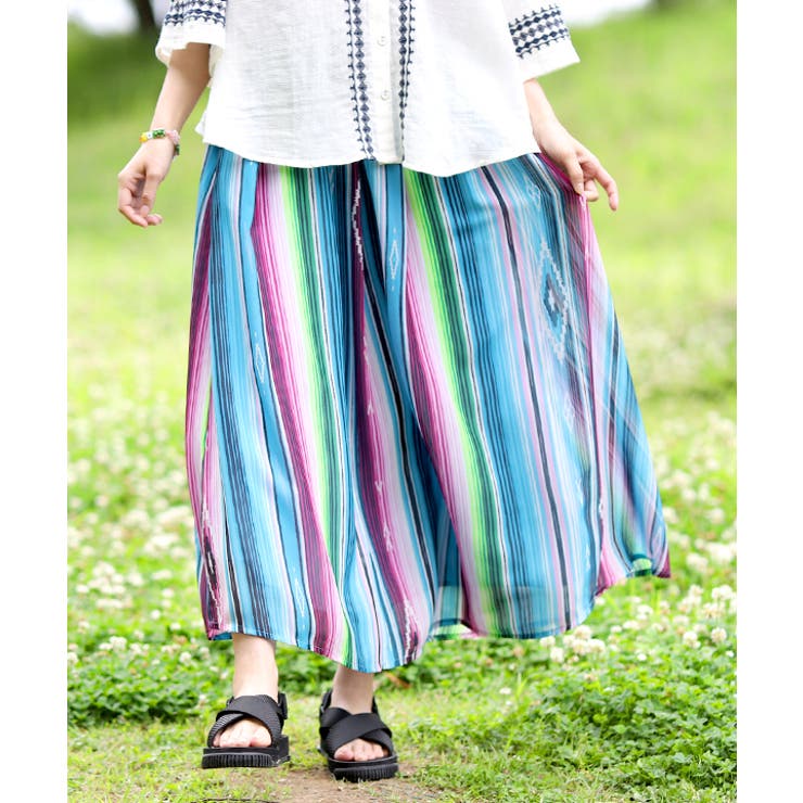ゆるだぼ　テリアカ　theriaca ロング　青　ブルー　ドッキング　夏服 寅壱] 7260-414 ロングニッカ 【特大サイズ】