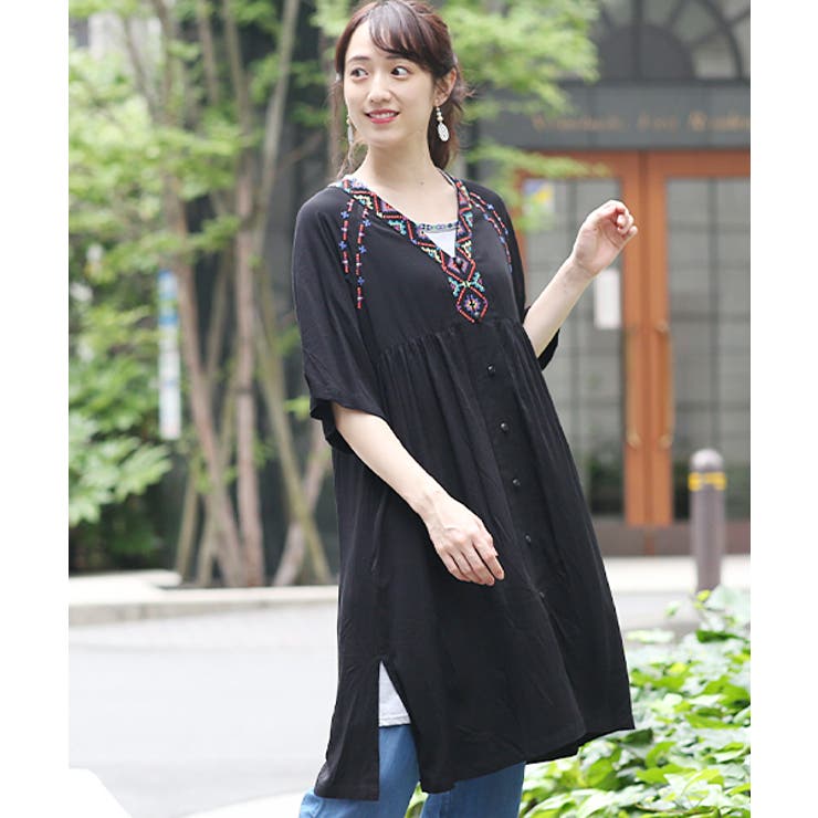 新品 タグ付き トップス 未使用 チュニック ワンピース ワンピース 2点セット OLIVE des OLIVE（オリーブデオリーブ）の「【セットアップ対応