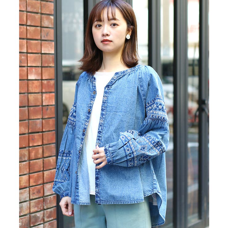 ナバホクロス刺繍ブラウス大きいサイズ kwica703 チチカカ[品番
