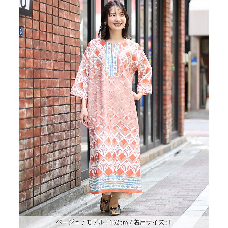 ジオメトリックパターン◆ワンピース水着◆Lサイズ 洗える】ジオメトリックパターン ワンピース（OPWWSS0008