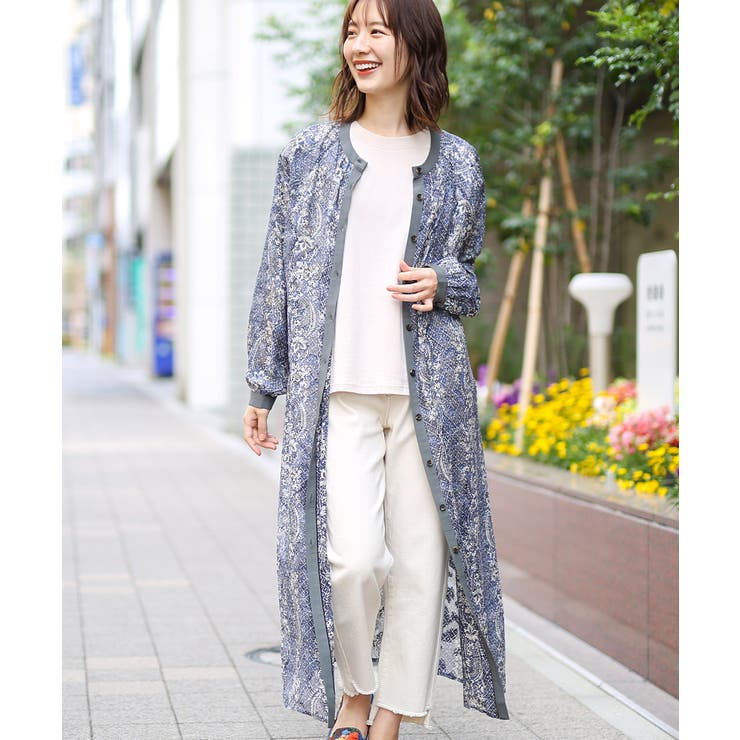 カットジャカードペイズリーワンピース lsjcc070 チチカカ[品番 カットジャカードペイズリーワンピース lsjcc070 チチカカ[品番