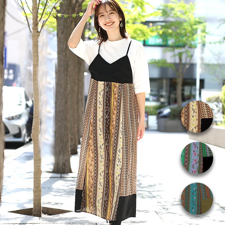 パッチキャミドッキングワンピース lsjcc181 チチカカ[品番