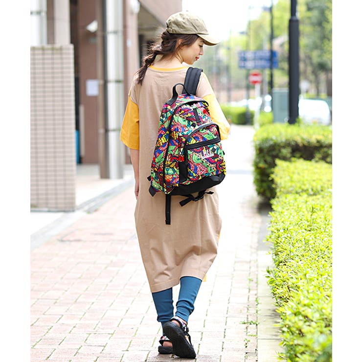 【caramel】リュック 巾着 TREE TOP PRINT 美品 5057121398627-01?$VS_1500$