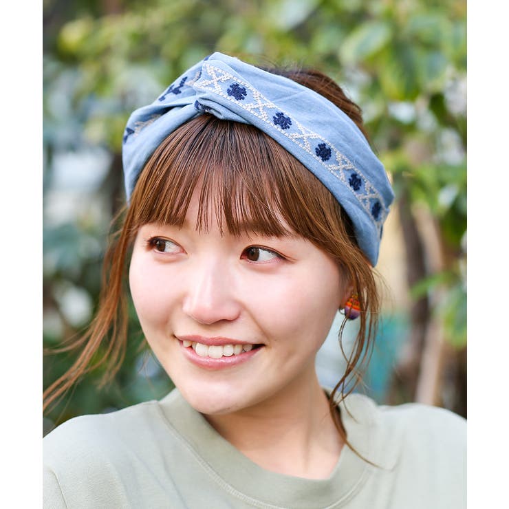 ライン刺繍デニムヘアバンド Zkwiba8601 チチカカ 品番 Ttkw チチカカのレディースファッション通販 毎日送料無料 Shoplist ショップリスト