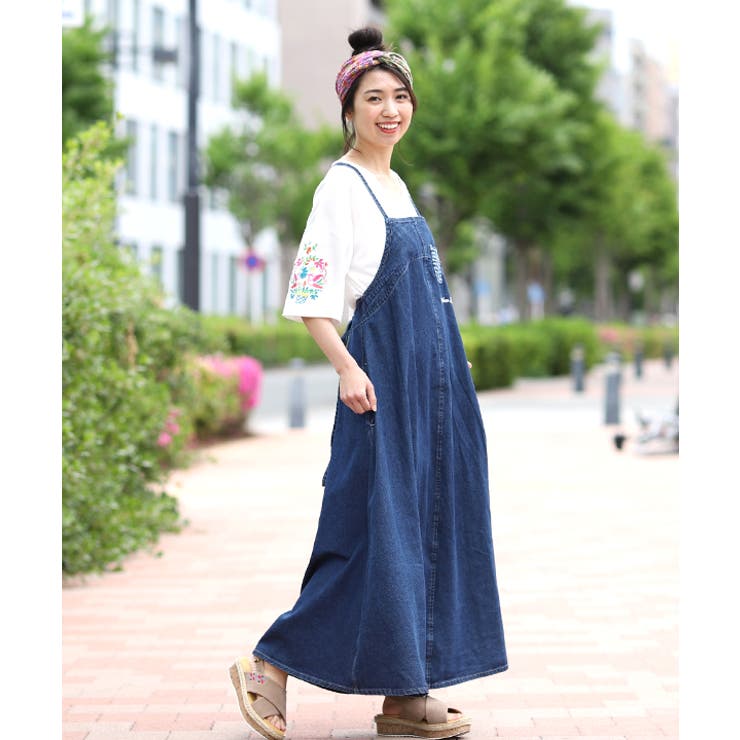 VIVA&BATTY  CLOSET   未使用　サロペットスカート  3S ワークサロペットスカート（スカート）｜antiqua（アンティカ