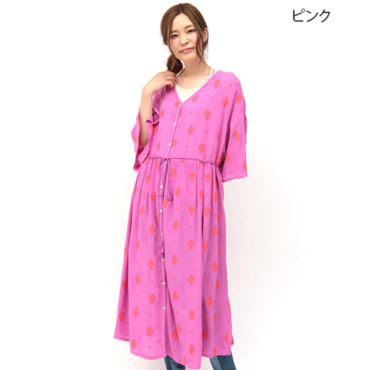 大きいサイズ ワンピース 夏[品番：TTKW0007037]｜チチカカの
