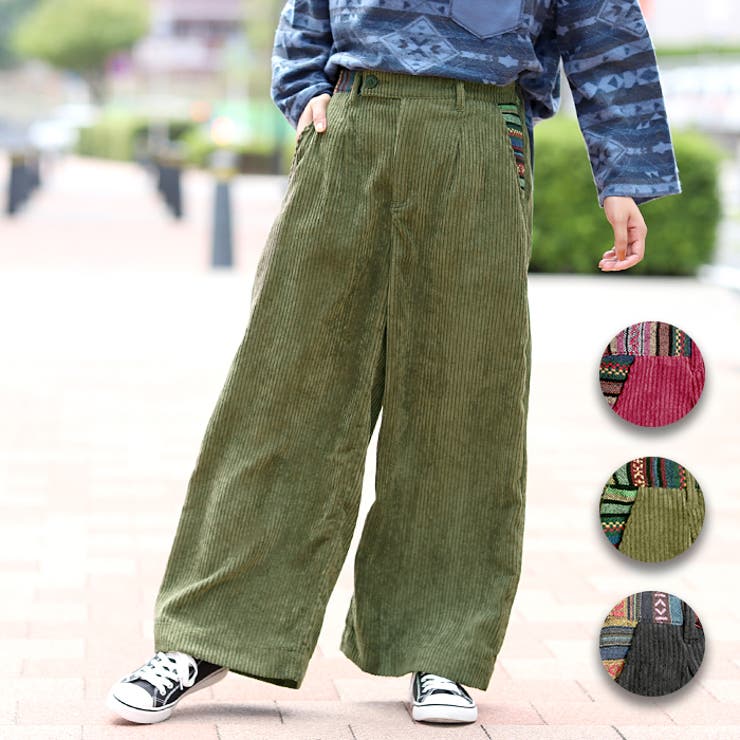 ワイドパンツ コーデュロイ ボトムス[品番：TTKW0007396]｜チチカカのレディースファッション通販｜SHOPLIST（ショップリスト）