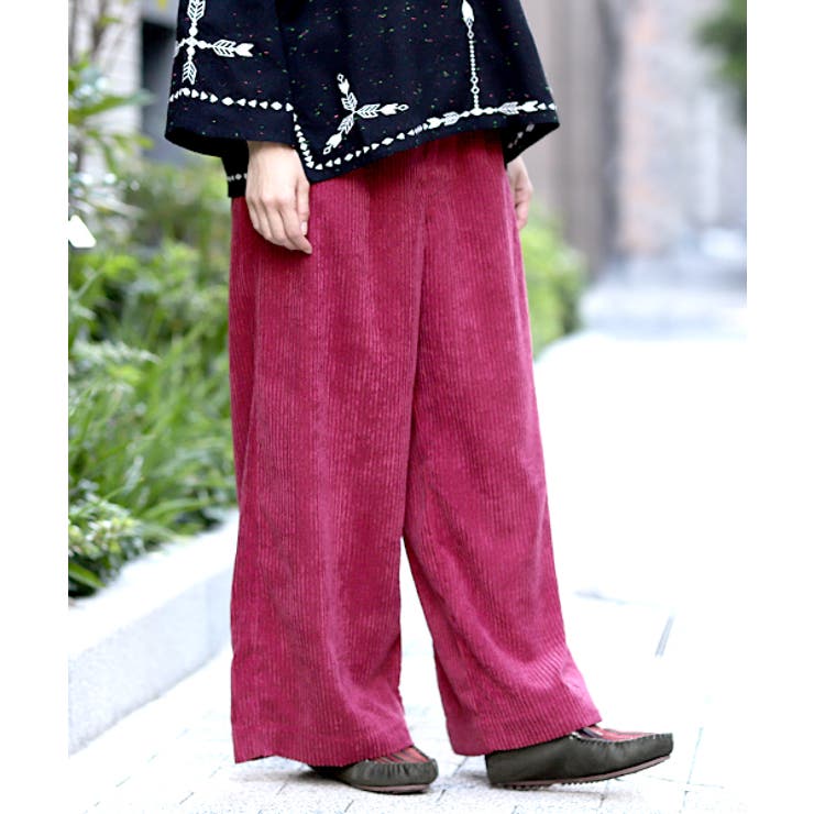 ワイドパンツ コーデュロイ ボトムス