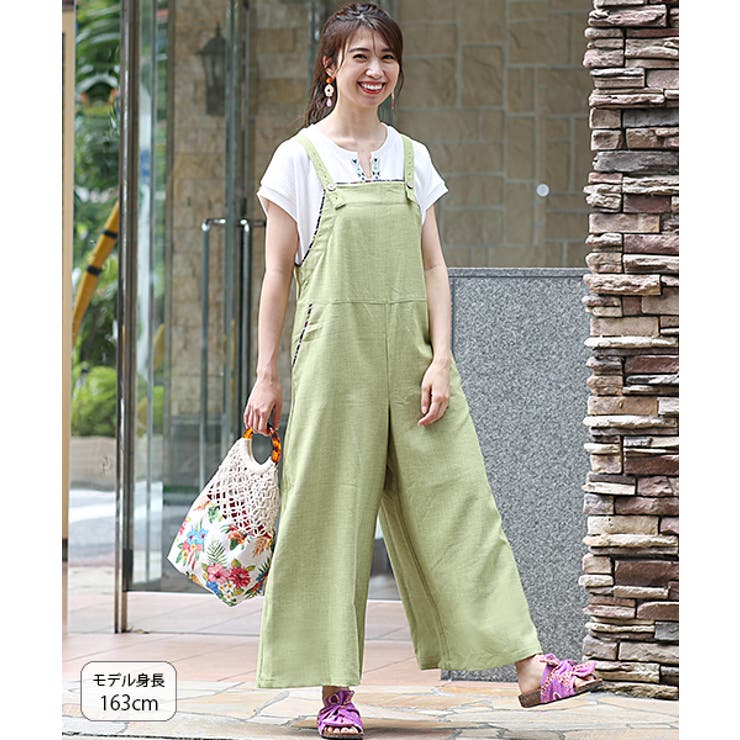 美品✨イデアルーチェ サロペットパンツ イエロー S〜M 美品✨イデア