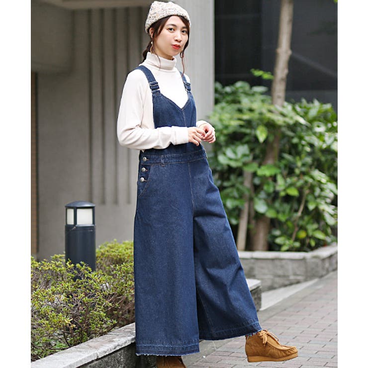 サロペット・オーバーオール・オールインワン HIGHNECK FRENCHSLEEVE ROMPERS feepur サロペット オーバーオール 2wayドロストオールインワン