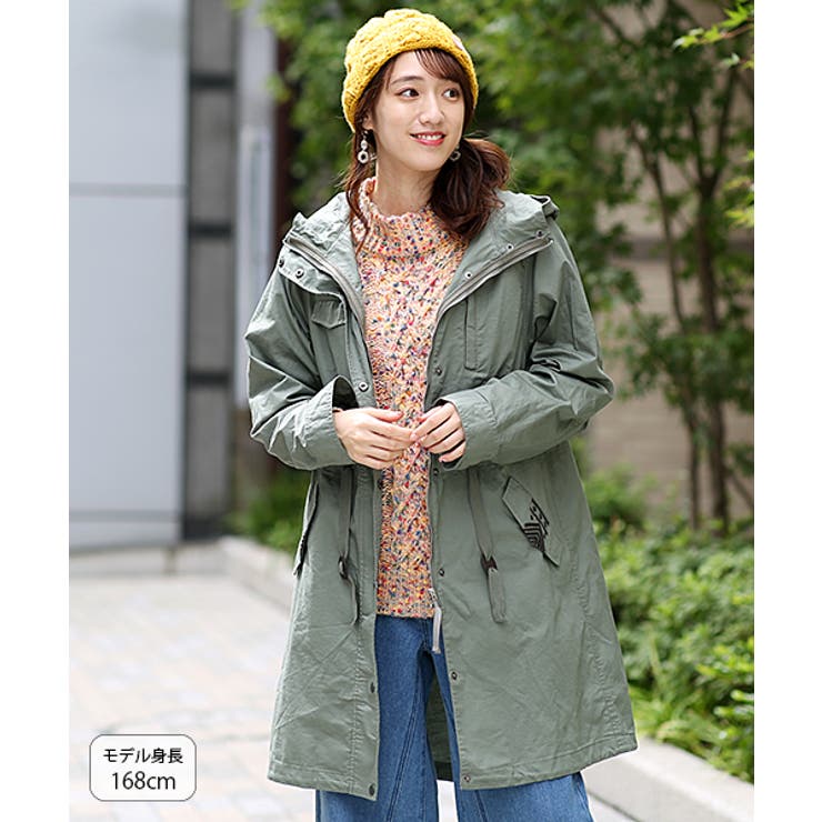 チチカカ　レディース　モッズコート　Lサイズ 3wayモッズコート(大きいサイズ) / コート | エスニック