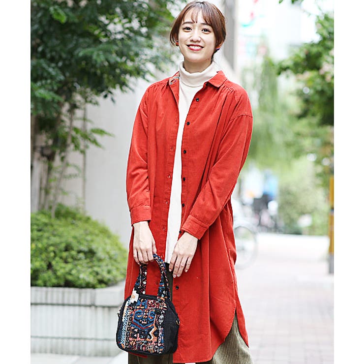 RED VALENTINO バーガンディ シャツワンピース Vあきシャツワンピース｜KarLParkLane Style ONLINE SHOP