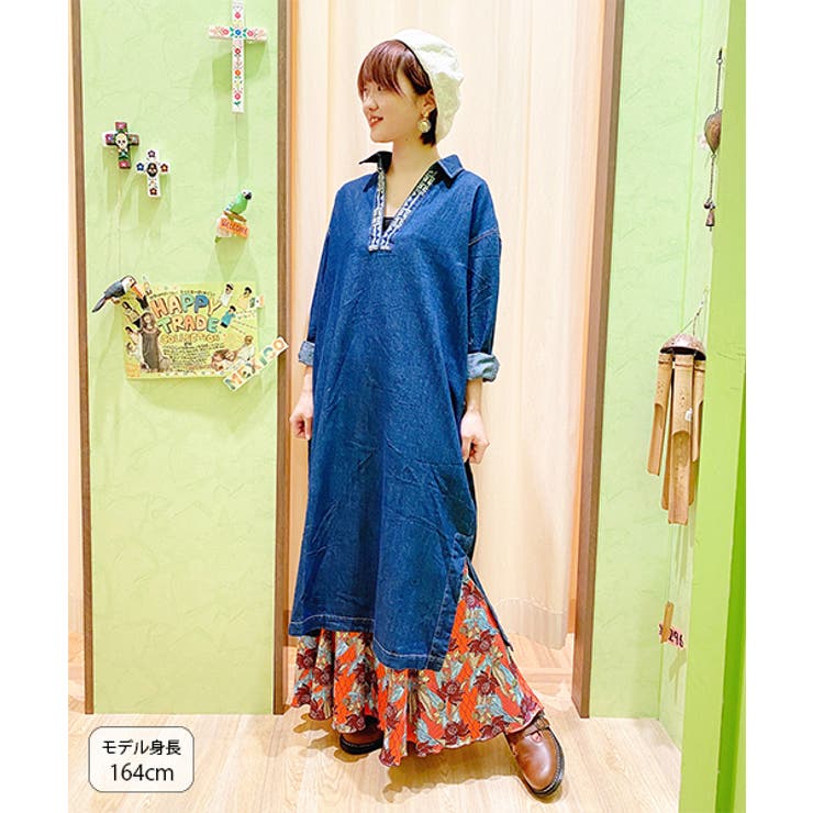 ライトオンスデニム刺繍ワンピース Kscbb066 チチカカ 品番 Ttkw チチカカ のレディースファッション通販 Shoplist ショップリスト