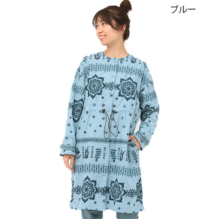 チチカカ　コットン刺繍ワンピース エコフレンドリーコットン×ラクノウ刺繍ワンピース / ワンピース