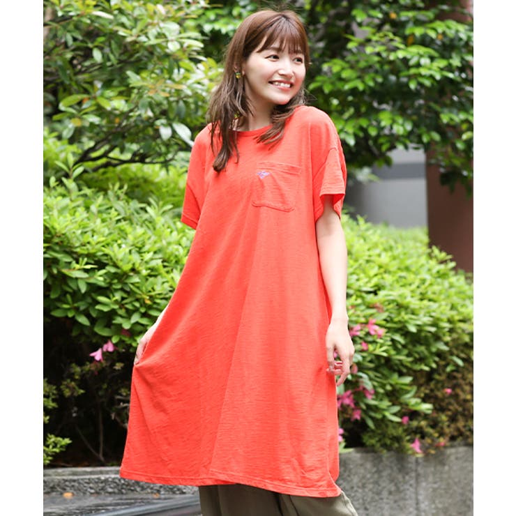 ワンポイント刺繍ワンピース大きいサイズksjbd740mu チチカカ
