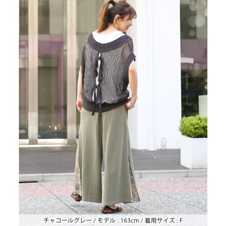 バックリボンニットベストセット ksjcd252 チチカカ[品番