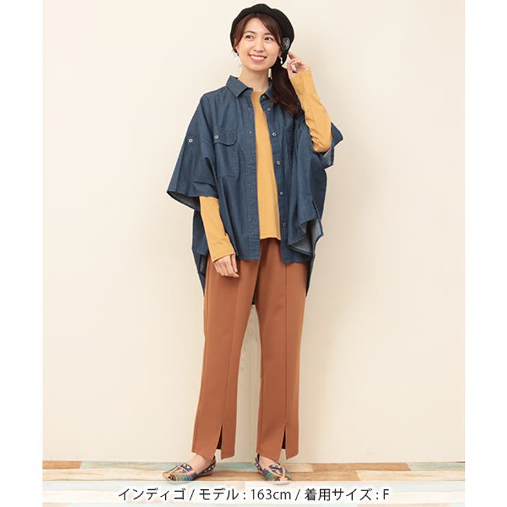 チマヨ抜染ダンガリードルマンシャツ kwjba010 チチカカ[品番 チマヨ抜染ダンガリードルマンシャツ kwjba010 チチカカ[品番