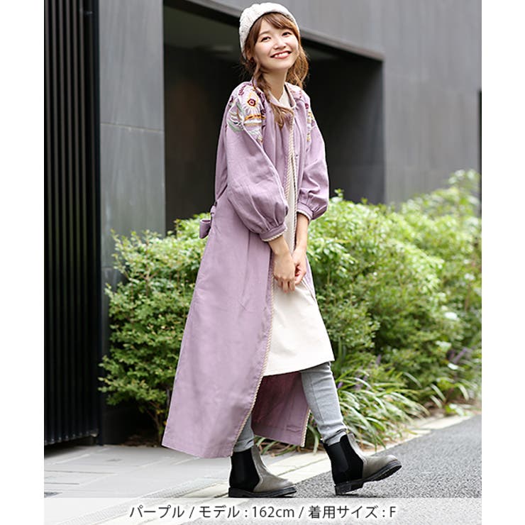 ちりまっちょ　新品★ Text アルパカ ワンダラーコート1 カツラギコートワンピース kwjbb043 チチカカ[品番：TTKW0009474