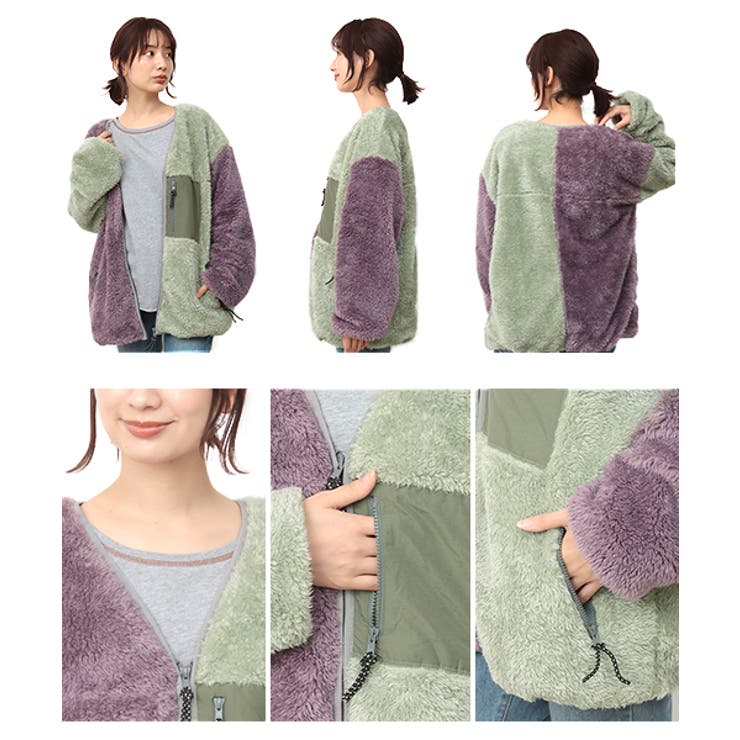 フリースボアジャケット kwjcb046 チチカカ[品番:TTKW0009425 フリースボアジャケット kwjcb046 チチカカ[品番:TTKW0009425