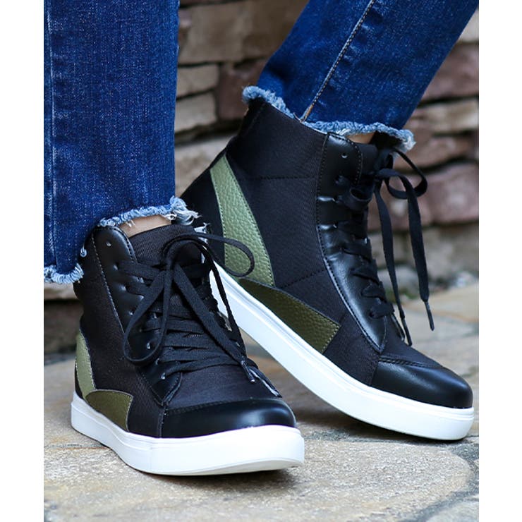 カラースキームハイカットスニーカー zkwjbb7010 チチカカ[品番 カラースキームハイカットスニーカー zkwjbb7010 チチカカ[品番