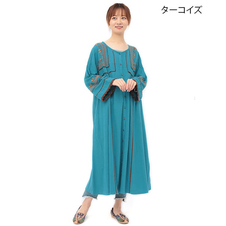 ワモノヤカヤ　新品未使用タグ付き水芭蕉羽織付きロングワンピースFREE SIZE 楽天市場】倭物やカヤ公式店 [水芭蕉羽織付きワンピース] 和柄