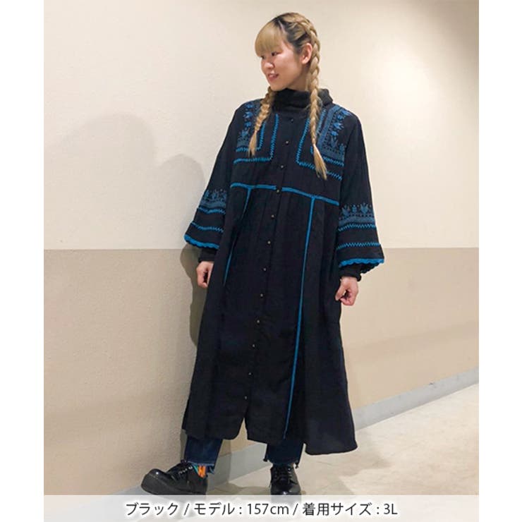 ロングワンピース 羽織り はおり[品番：TTKW0009579]｜チチカカ