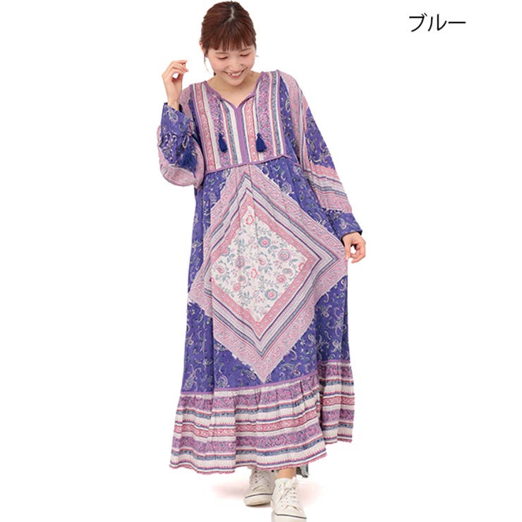 エコフレンドリーダイパッチブロックプリントワンピース kwibb121 チチカカ | チチカカ | 詳細画像8 