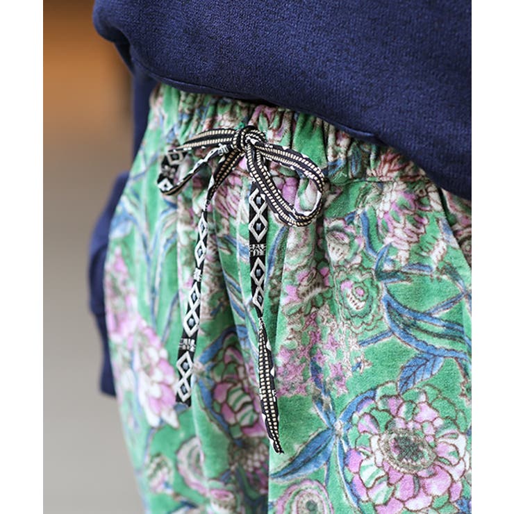 コフレンドリーダイブロックプリントベロアパンツ kwibc083 チチカカ | チチカカ | 詳細画像6 