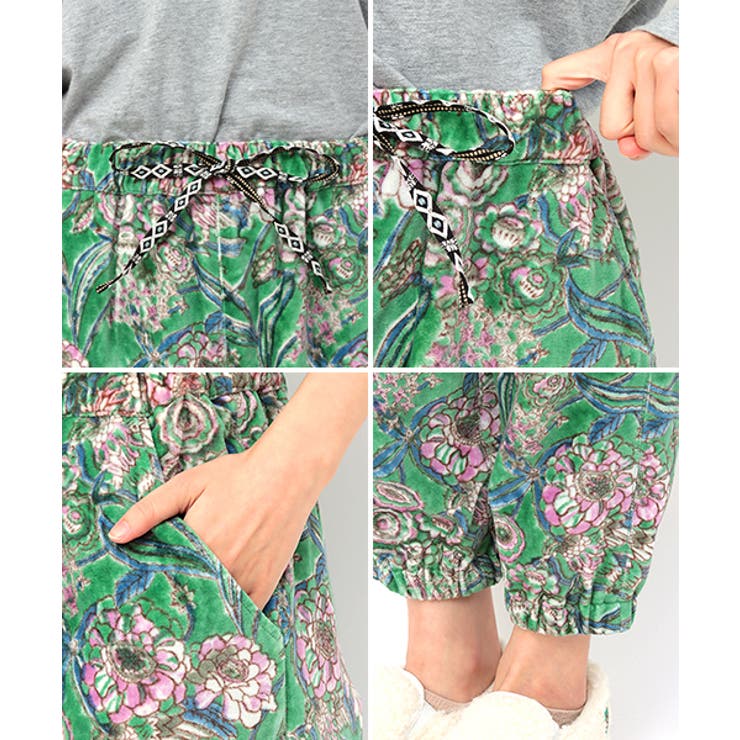 コフレンドリーダイブロックプリントベロアパンツ kwibc083 チチカカ | チチカカ | 詳細画像11 