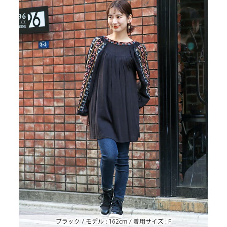 カラフルキカ刺繍チュニックワンピース kwicb314 チチカカ[品番