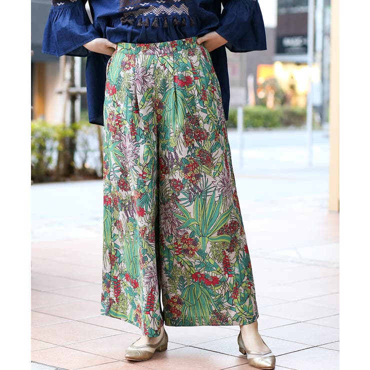 パンツ taji Dignite collier】SYツイルワイドパンツ/ 80243406