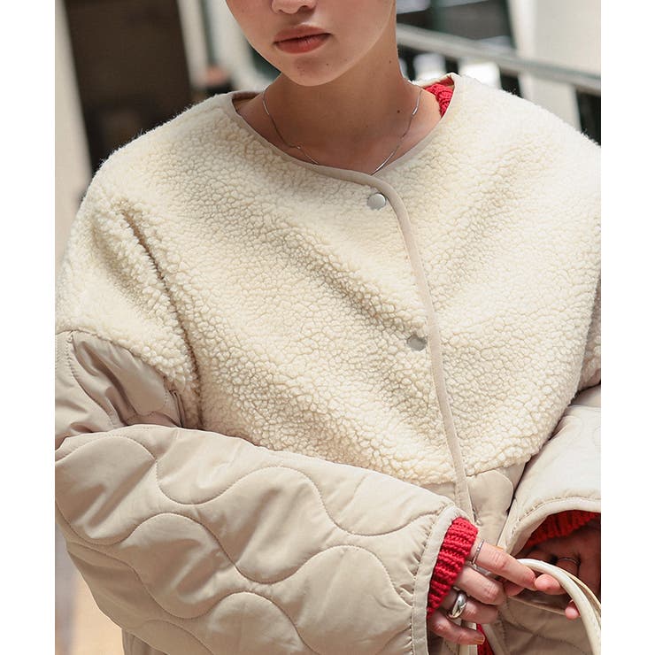 ボア切替キルティングショートコート | titivate | 詳細画像16 