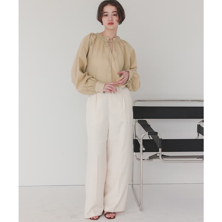 リボン付きAラインギャザーブラウス | titivate | 詳細画像32 