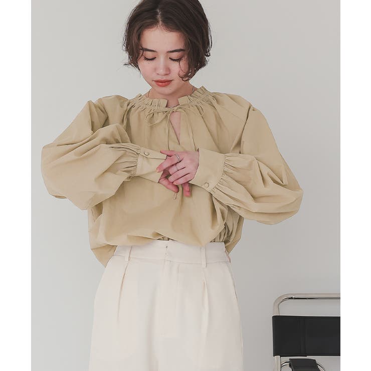 リボン付きAラインギャザーブラウス | titivate | 詳細画像16 