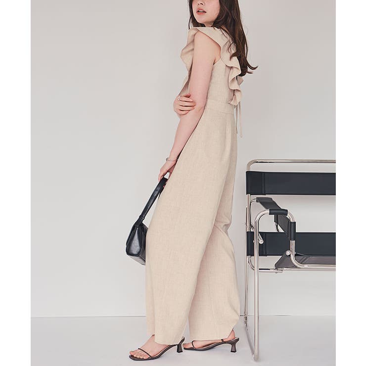 フリルデザインオールインワン[品番：TV000015018]｜titivate