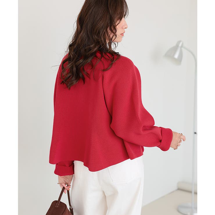 ペプラムデザインニットカーディガン | titivate | 詳細画像25 