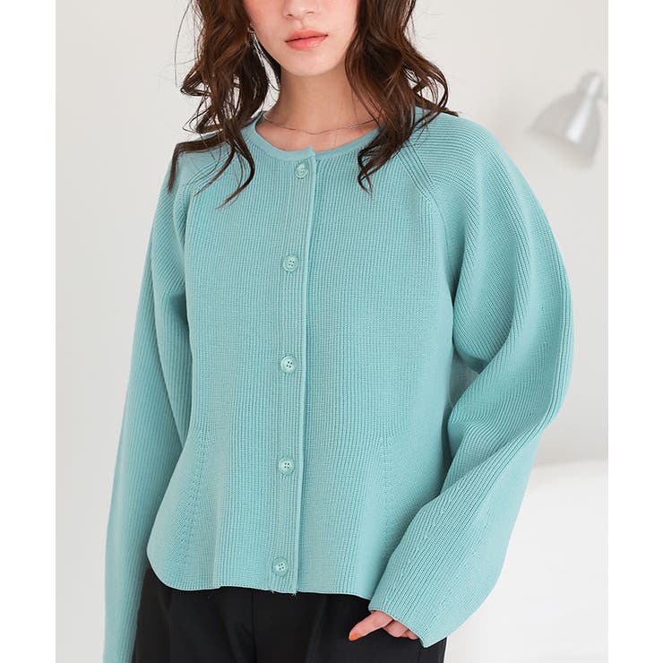 ペプラムデザインニットカーディガン | titivate | 詳細画像11 