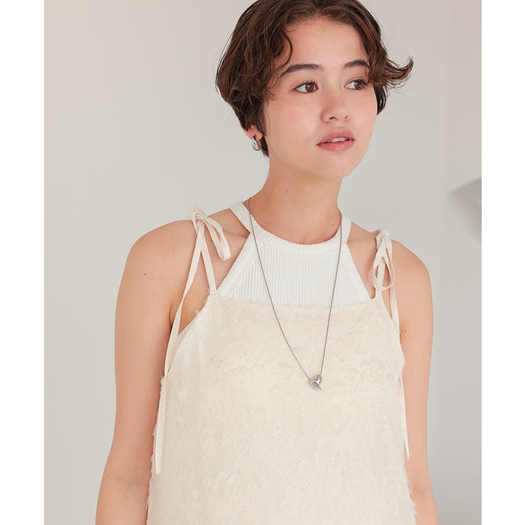 フラワーフリンジキャミソールワンピース | titivate | 詳細画像10 