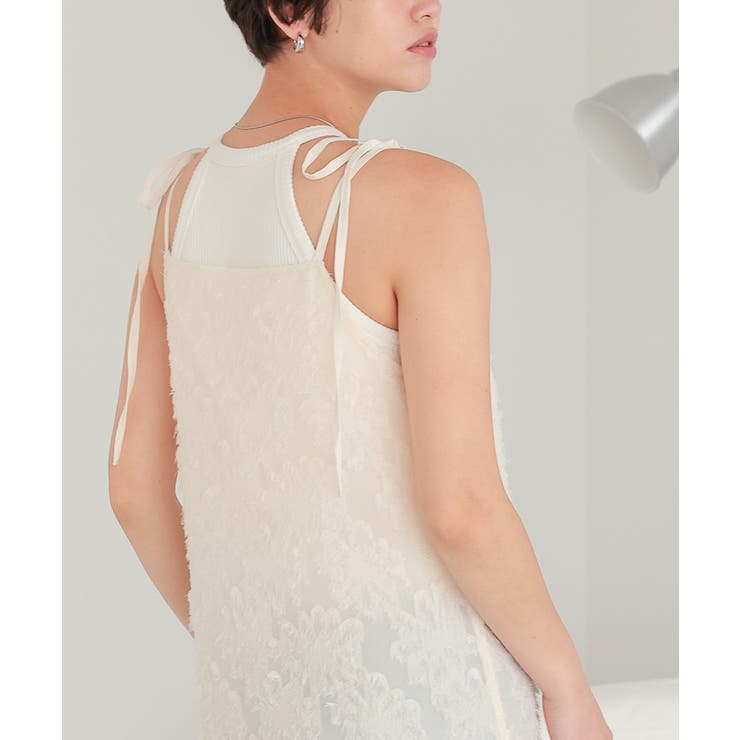 フラワーフリンジキャミソールワンピース | titivate | 詳細画像11 