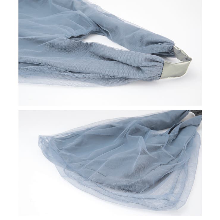 チュールレイヤードトートバッグ | titivate | 詳細画像3 