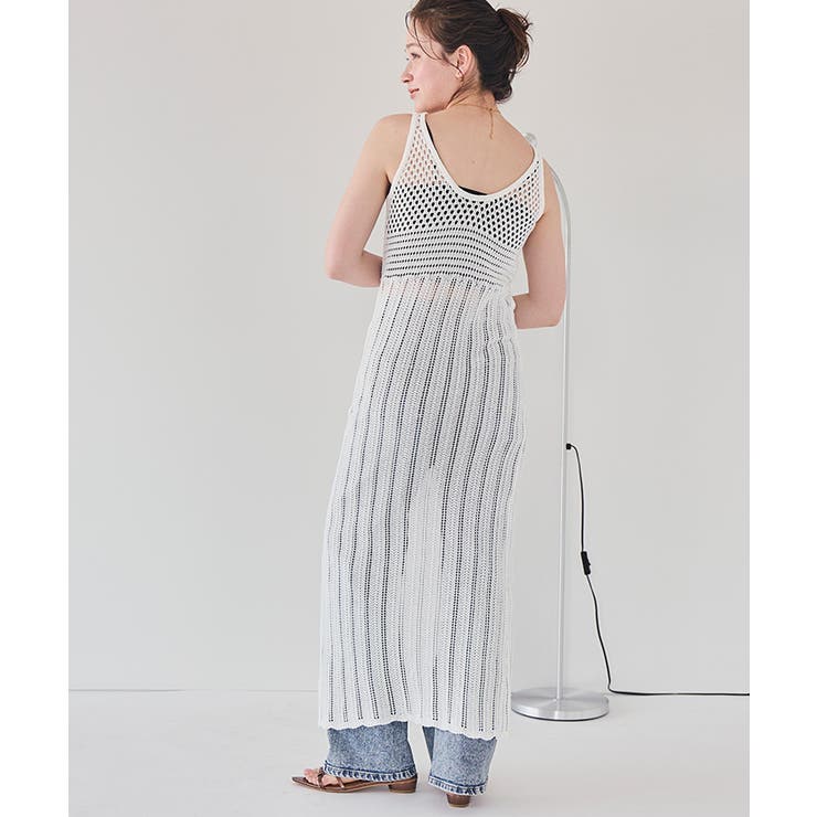 柄編みノースリワンピース | titivate | 詳細画像6 