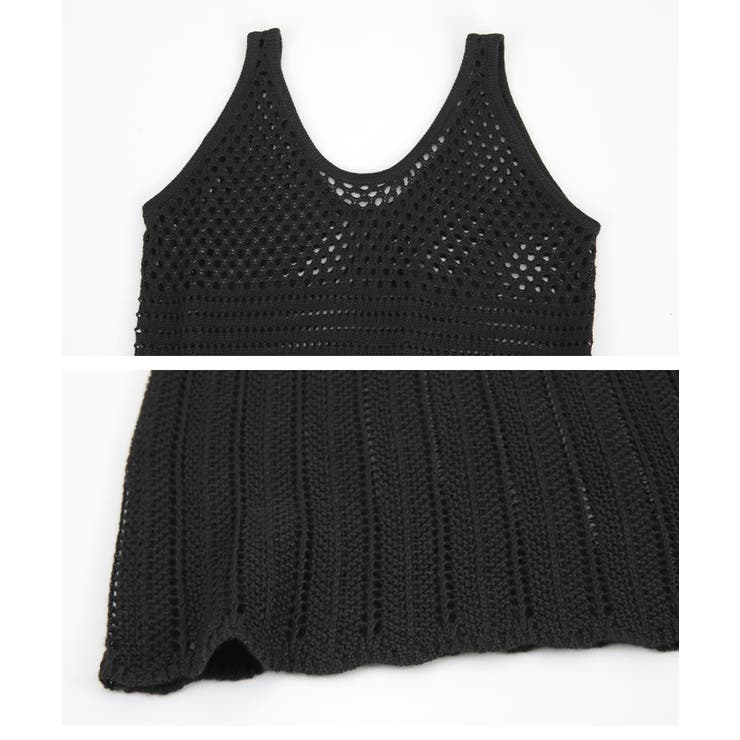 柄編みノースリワンピース | titivate | 詳細画像2 