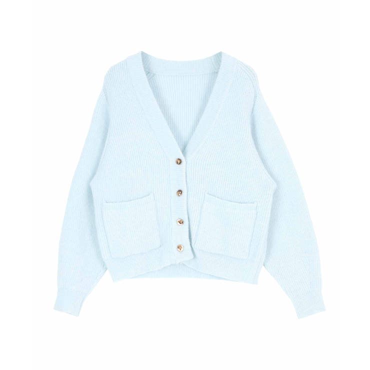 ポケット付きVネックニットカーディガン トップス レディース | titivate | 詳細画像12 