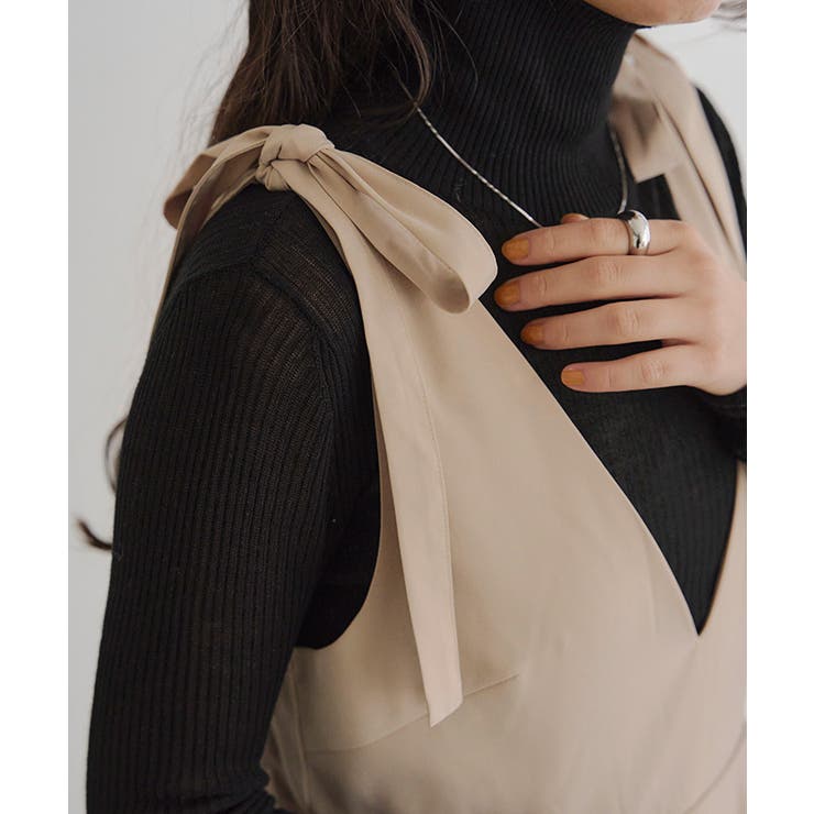 ショルダーリボン付オールインワン | titivate | 詳細画像10 