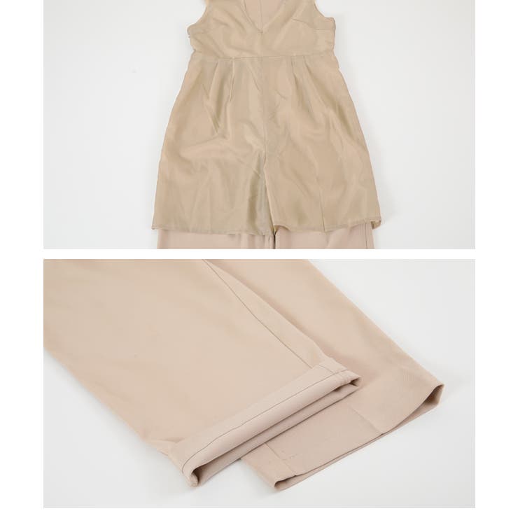 ショルダーリボン付オールインワン | titivate | 詳細画像3 